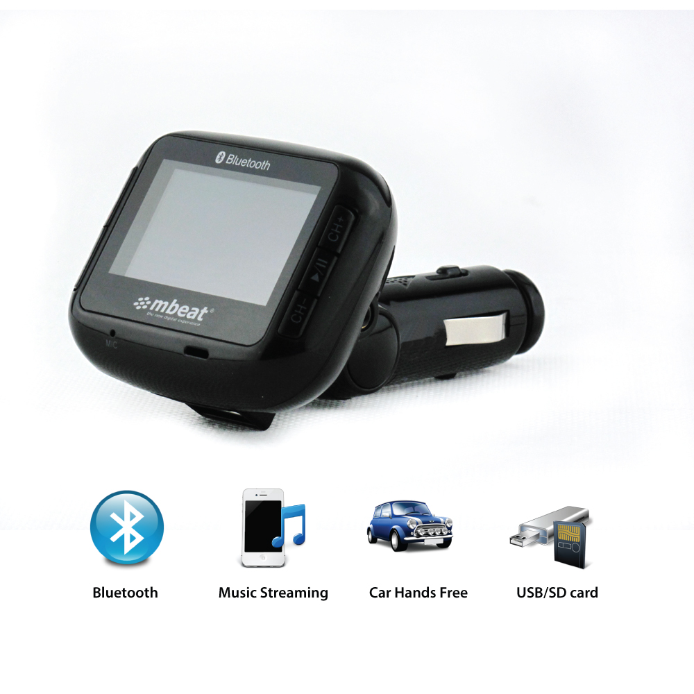 mbeat® Bluetooth Handsfree MP3 FM Modulator