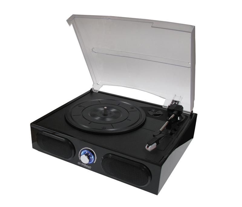 mbeat® USB Turntable Recorder with Dual Speakers