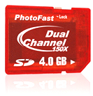 PhotoFast Dual Channel 150X SD Card-4GB 